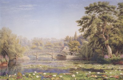 Puente rústico y cabaña en Nuneham Courtenay, cerca de Abingdon de Joseph Mallord William Turner